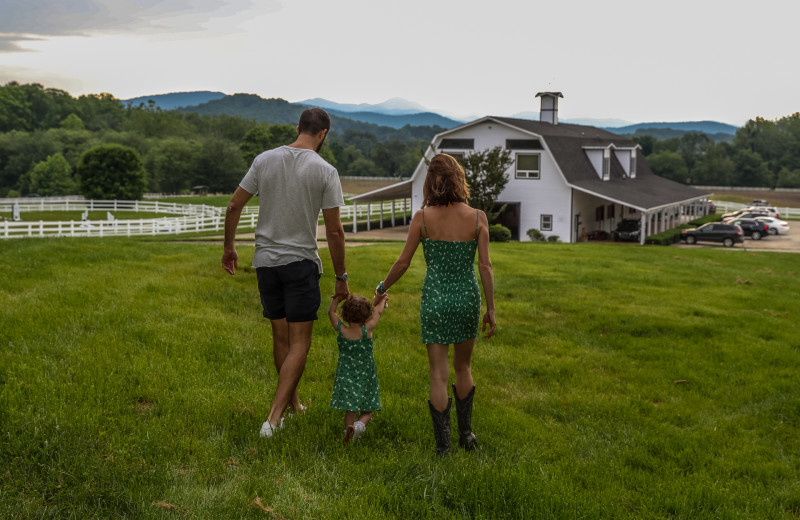 Family at The Horse Shoe Farm