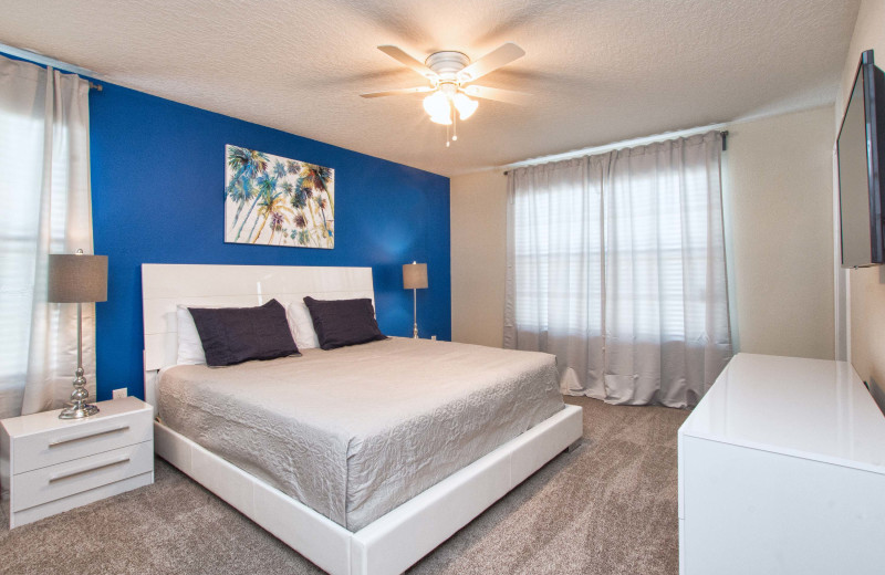 Rental bedroom at Vacation Pool Homes.