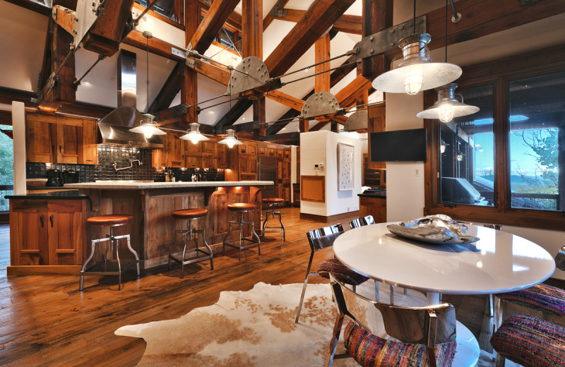 Rental kitchen at Natural Retreats Park City.