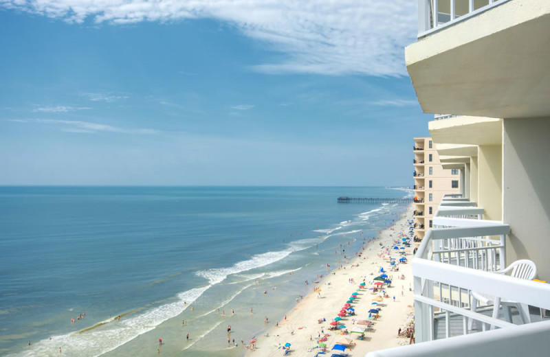 The beach at Water's Edge Resort.