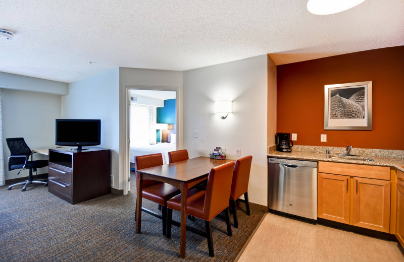 Guest room at Residence Inn Dayton Beavercreek.