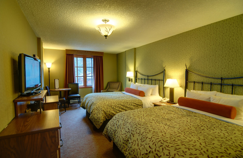 Guest room at Banff Caribou Lodge & Spa.