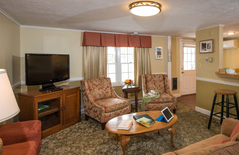 Guest room at The Meadowmere Resort.