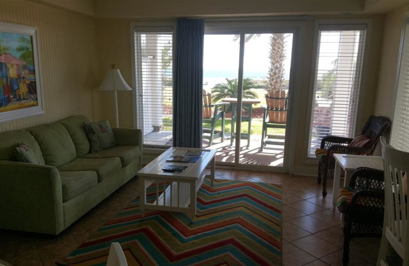 Guest living room at Islander Hotel & Resort.