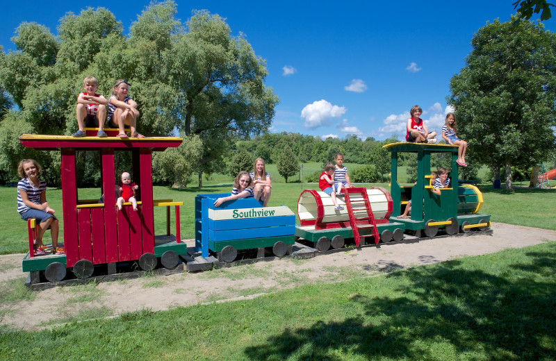 Playground at Southview Cottages Resort.