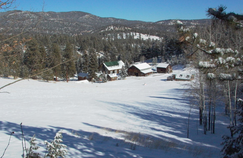 Winter time at Meadow Creek Lodge and Event Center.