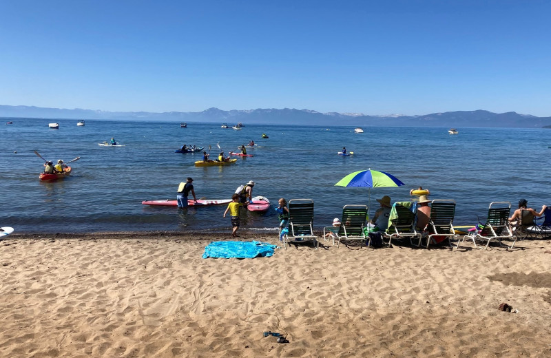 Beach at Ferrari's Crown Resort.