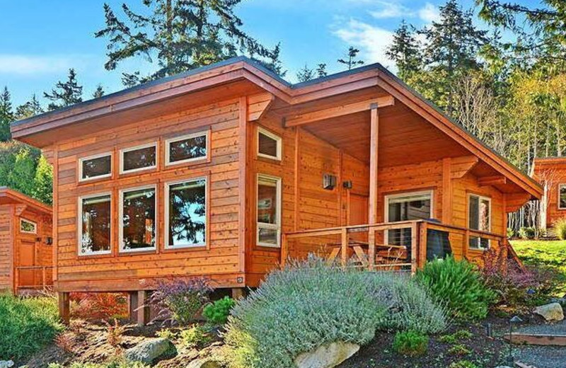 Cabin exterior at Snug Harbor Marina Resort.