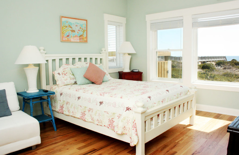 Rental bedroom at Oak Island Accomodations.