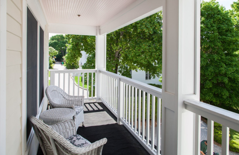 Balcony at Harbour View Inn.