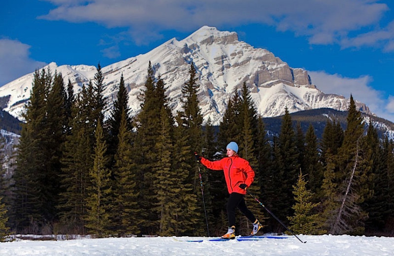 Skiing at Charlton's Banff.