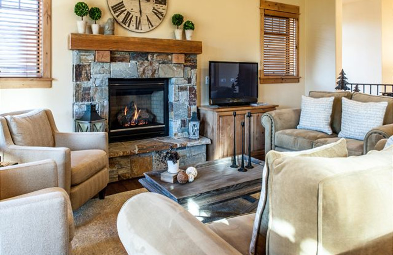 Fireplace in Rental at Tahoe Signature Properties