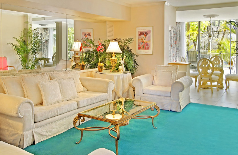 Guest suite at Town and Country Resort & Convention Center.