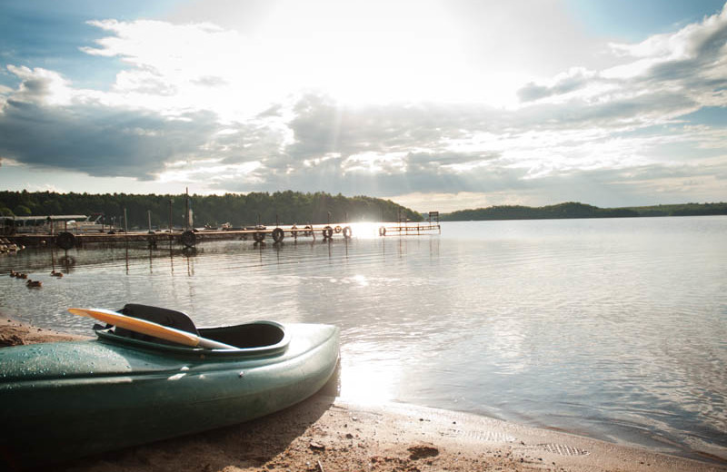 Lake view at Campfire Bay Resort.