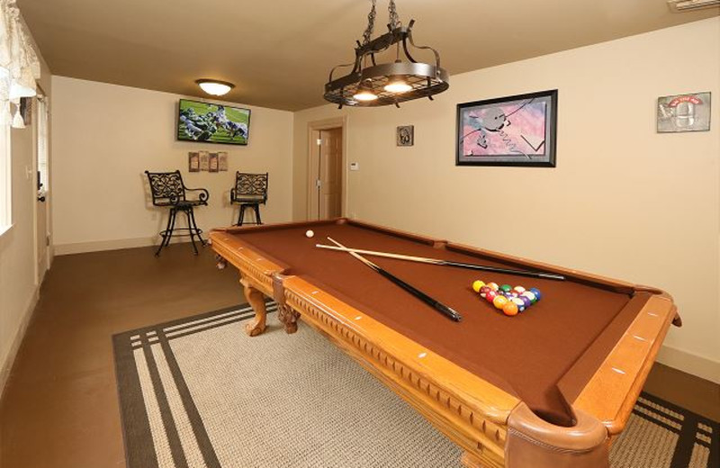 Recreation room at Smoky Mountain Resort Lodging and Conference Center.