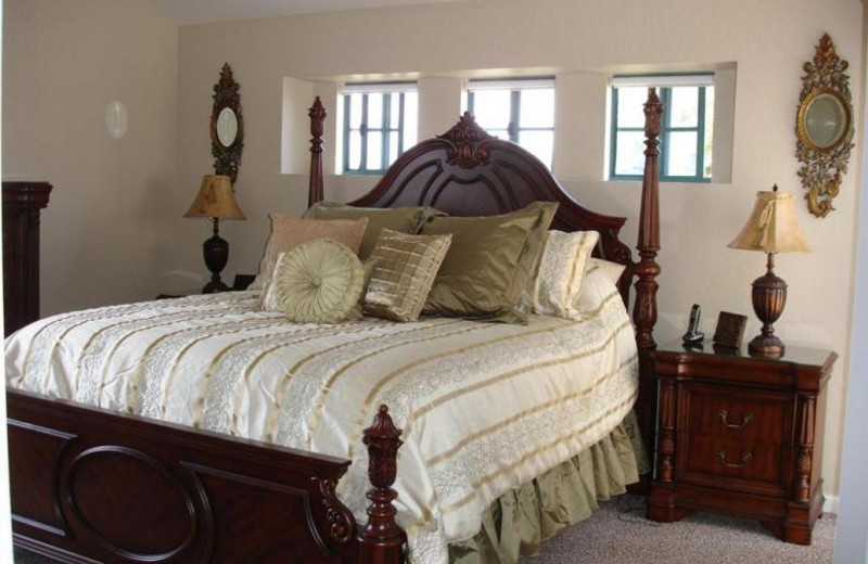 Rental bedroom at Coastal Vacation Rentals.