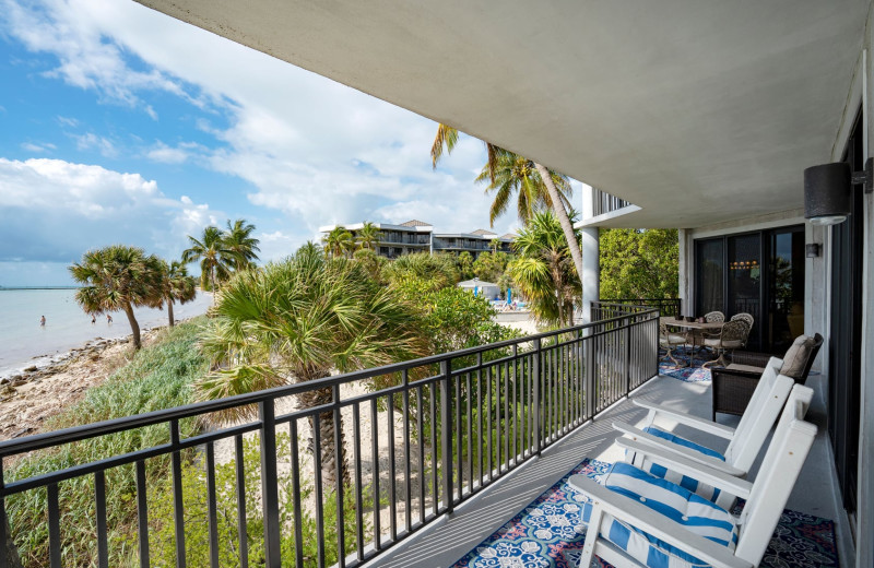 Rental balcony at 1800 Atlantic, All Florida Keys Property Management.