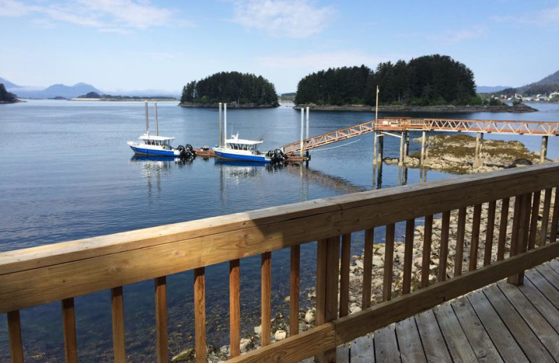 Dock at Quest Alaska Lodges.