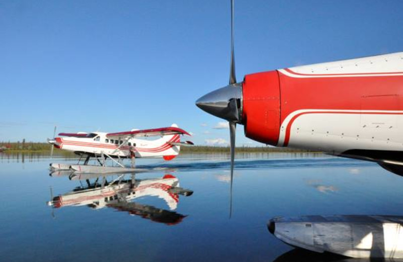 Sea planes at Plummer's Arctic Fishing Lodges.