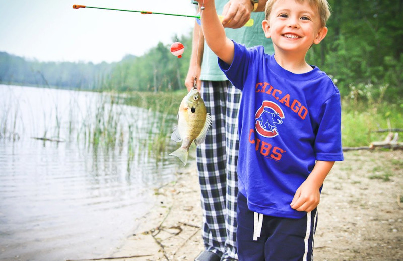 Fishing at Visit Up North Vacation Rentals.