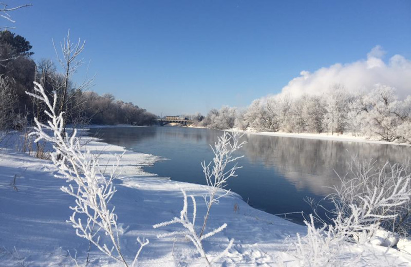 Winter at Sunset Point Resort.