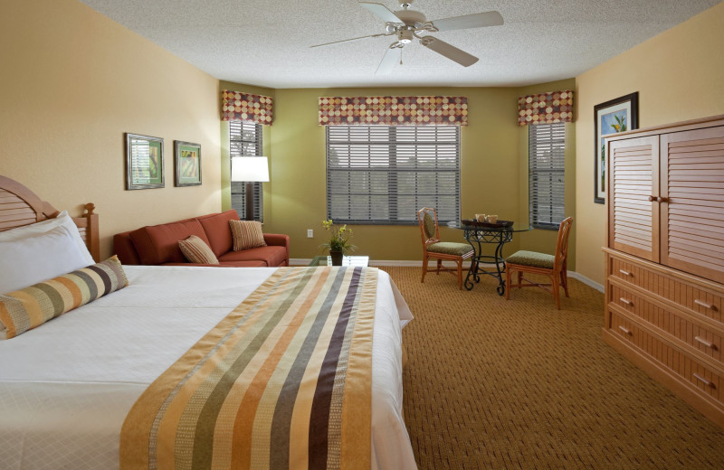 Guest room at Holiday Inn Club Vacations at Orange Lake Resort.