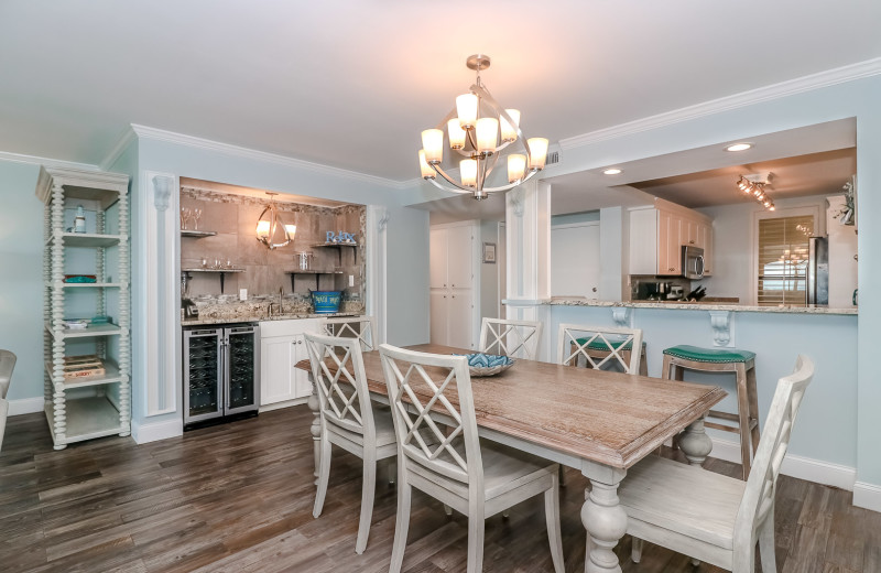 Rental kitchen at Sea Star Realty.