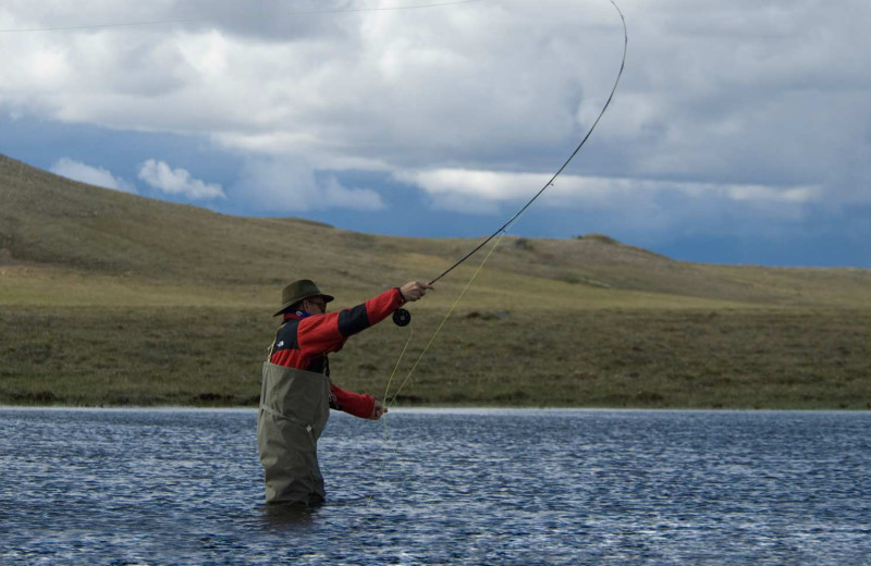 Fishing at Plummer's Arctic Fishing Lodges.