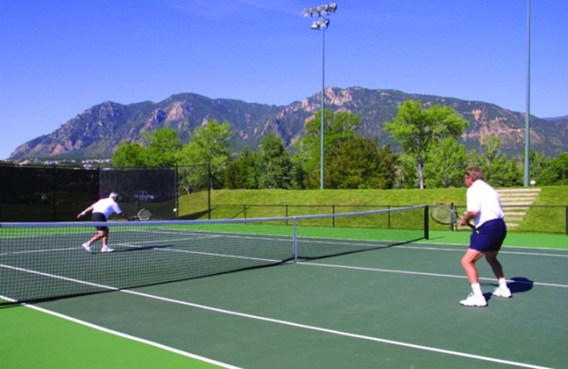 Tennis courts at Cheyenne Mountain Resort.