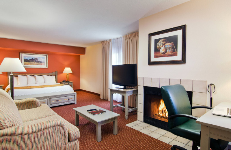 Guest room at Marriott Residence Inn Santa Fe.