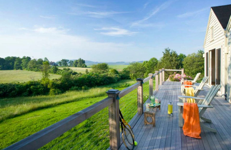 Rental porch at Atlantic Vacation Homes.