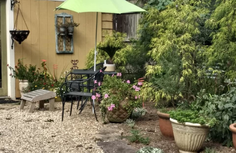 Patio at Asheville Seasons Bed and Breakfast.