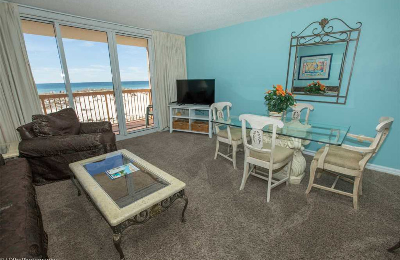 Living room at Holiday Isle Properties - Pelican Beach 110.