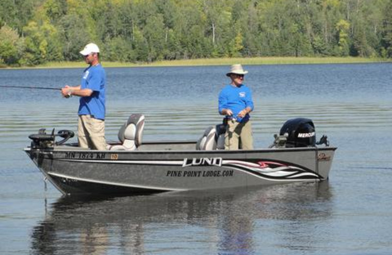 Fishing at Pine Point Lodge.