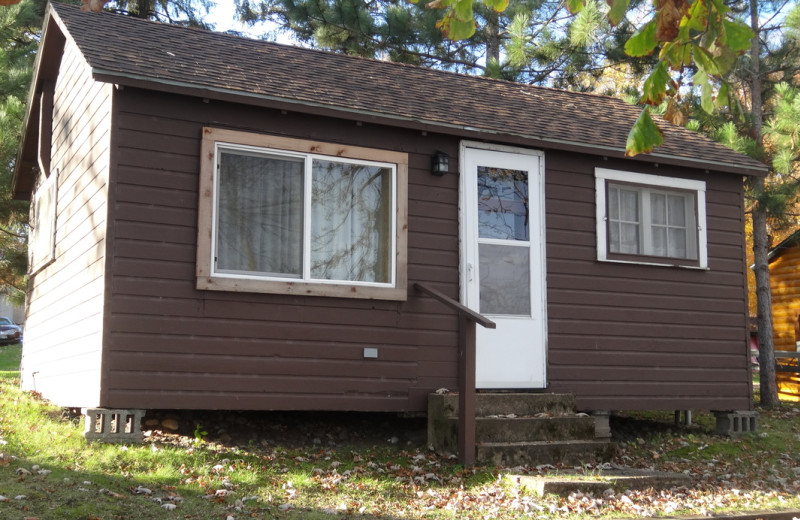 Cabin exterior at Twin Oaks Resort & RV Park.