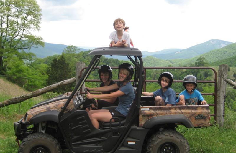 ATV at Harman's Luxury Log Cabins.