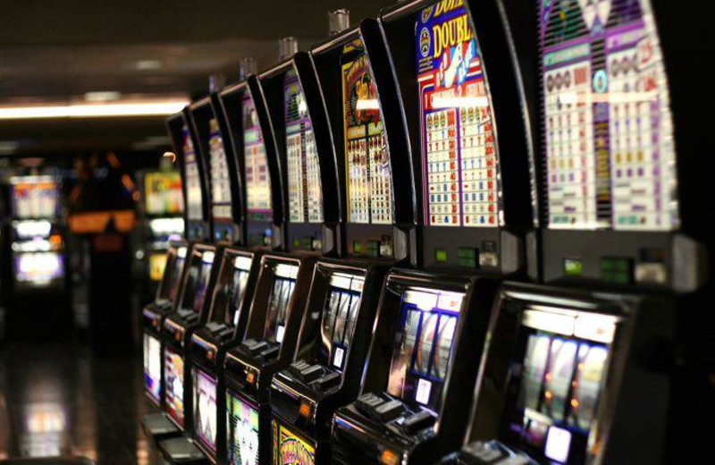 Slot machines at Emerald Queen Hotel & Casino.