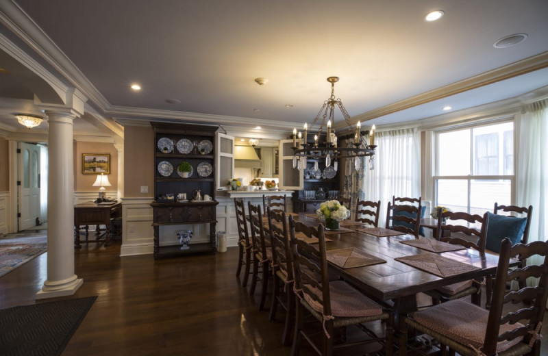 Guest dining room at Saybrook Point Inn, Marina & Spa.