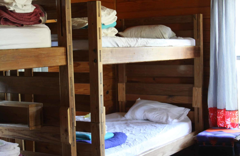 Camp bunk beds at Camp Balcones Spring.