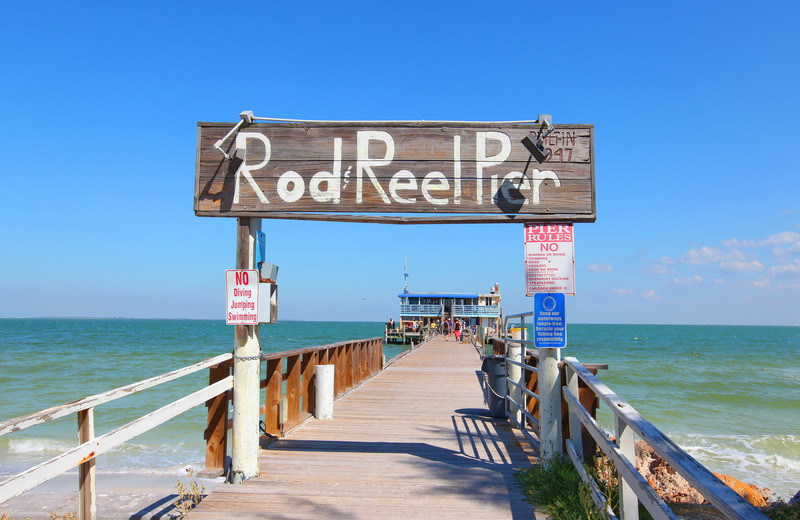 Fishing pier by Island Real Estate.