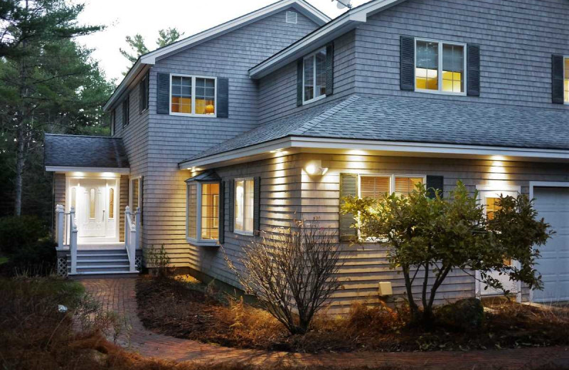 Rental exterior at Acadia Cottage Rentals.