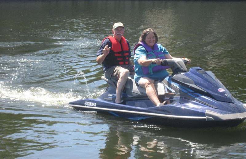 Paddle boat at Cliffview Resort.