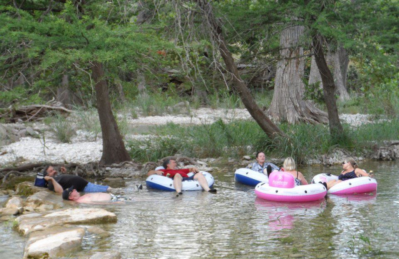 Relaxing on the river at Utopia on the River.