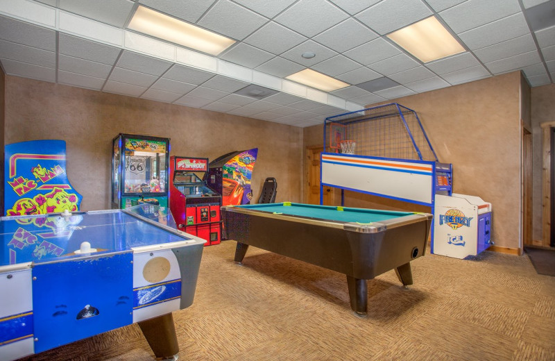 Game room at The Village At Indian Point Resort and Conference Center.