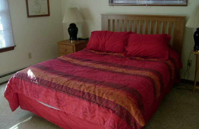 Cabin bedroom at Sand County Service Company - Lakehaus.