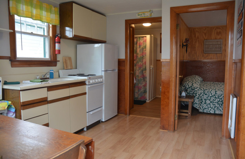 Cottage kitchen at Channel Waterfront Cottages.