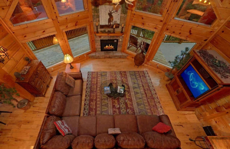 Rental living room at Elk Springs Resort.