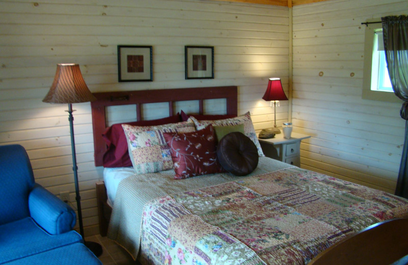 Cottage bedroom at Bay Leaf Cottages & Bistro.