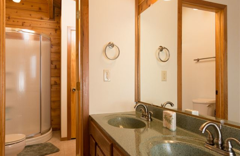 Bathroom at Taylor-Made Deep Creek Vacations - Oak View Ridge