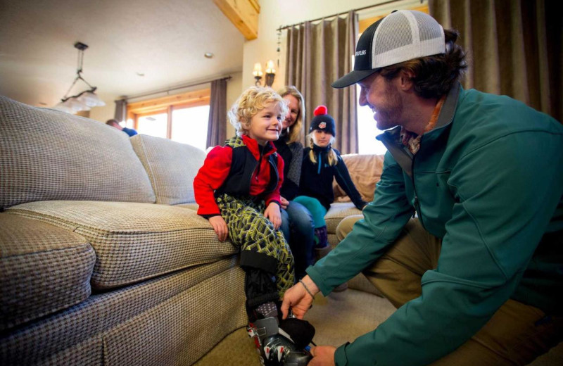 Family at Rainbow Ranch Lodge.